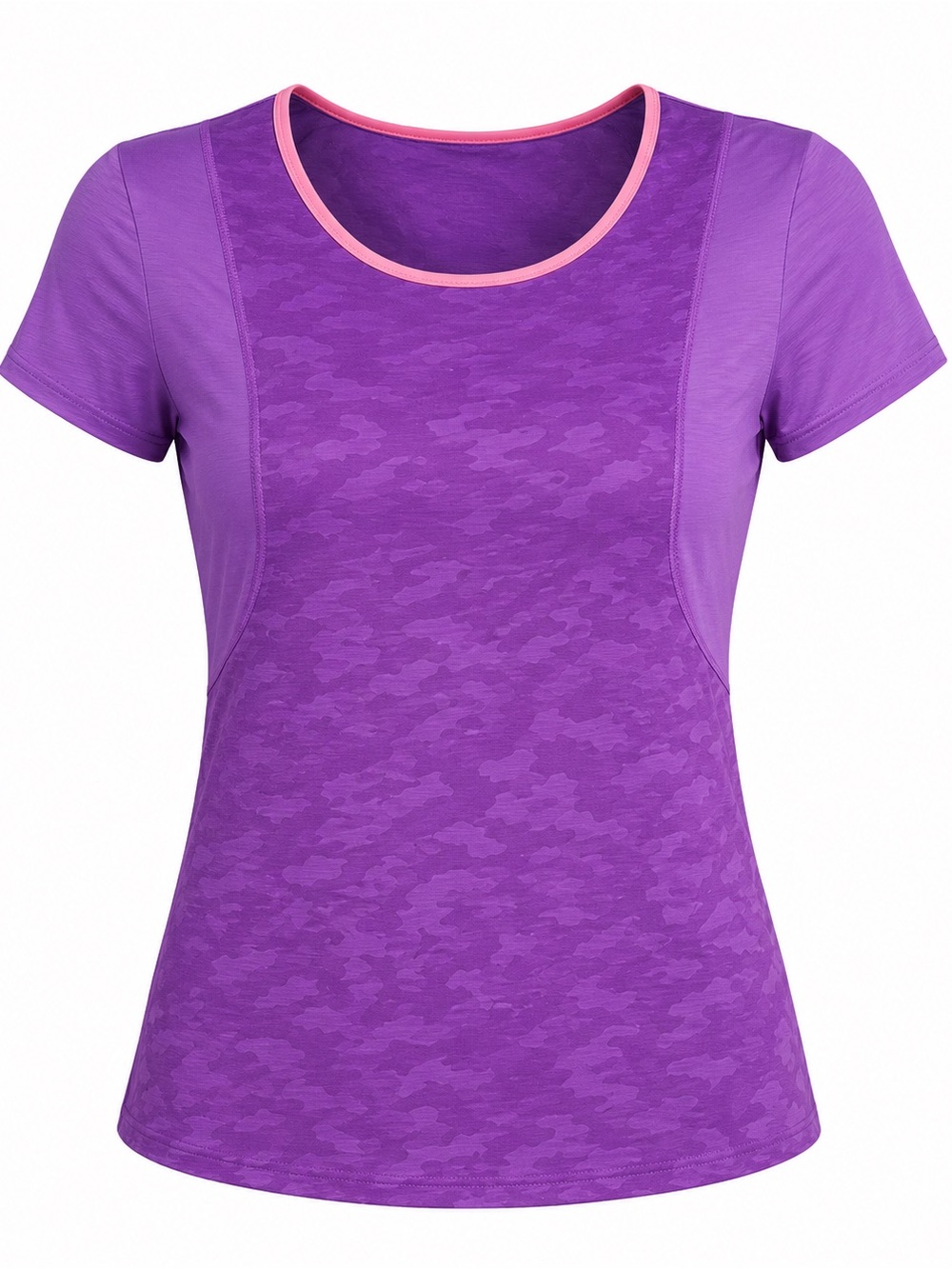 Lululemon Run For Days Regal Plum/Camo Short Sleeve Shirt Women’s 4